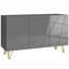 Modern Sideboard, Rectangular Buffet Table Grey