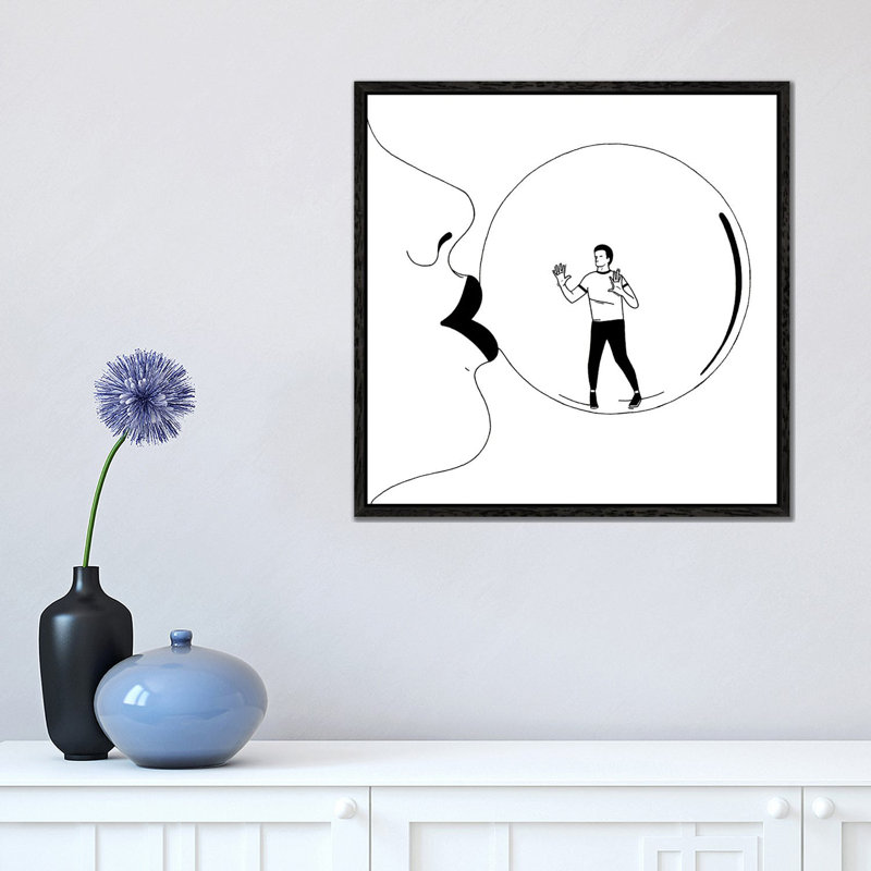 Imprisioned by Filippo Spinelli - Floater Frame Print on Canvas, 45.72 cm H x 45.72 cm W, Black Framed Canvas