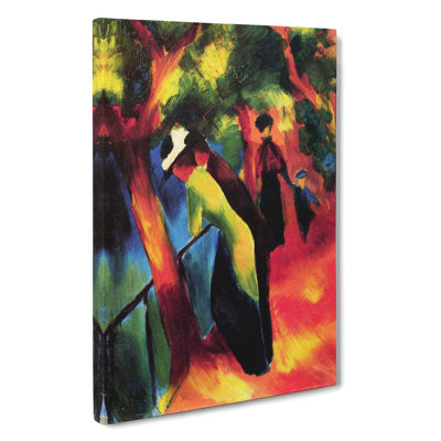 Sunny Way by August Macke - Wrapped Canvas Painting