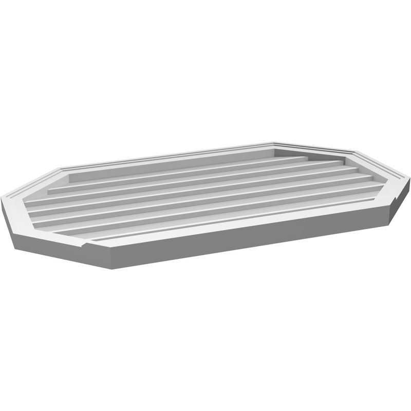 Évent horizontal gondole allongé en surface octogonal Signature, H 24 po x l 40 po x P 2 po