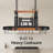 Natural Solid Wood 39 Inch Large Hanging Pot Rack With 20 Hooks Ceiling Mount Matte Black-803911866