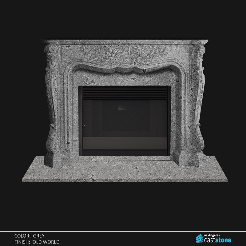 Torrey Fireplace Surround, Gray Old World
