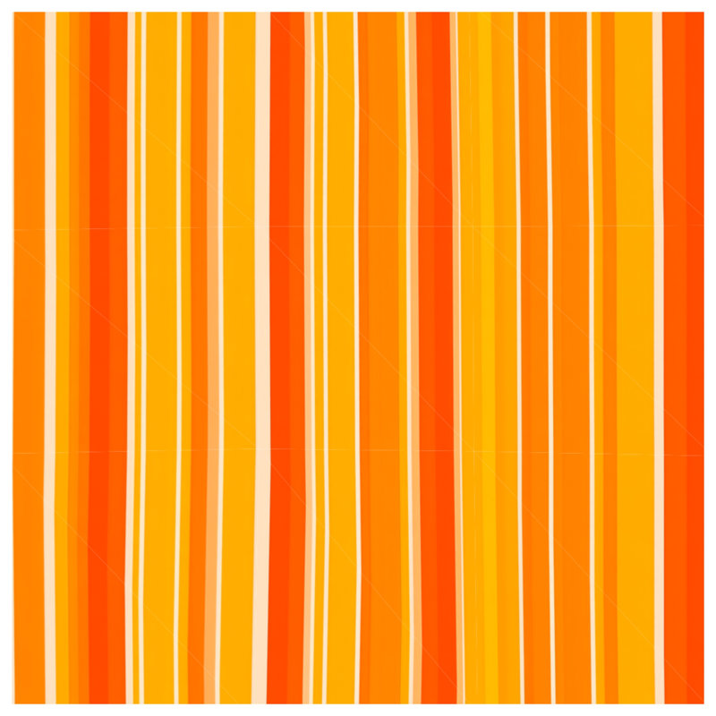 Housse de couette abstraite Stripes Bedding, Très grand lit, Rayures oranges