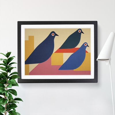 Abstract Pigeon Birds Vol.2 - Framed Print