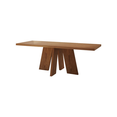Brown Rectangular Solid Wood desk
