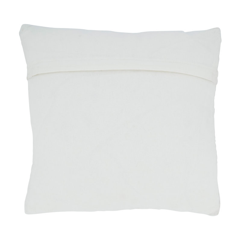 Blue Diamond Chindi Cotton Square Pillow Cover