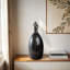 Sagebrook Home 18" Arielle Medium Pyrite Stone And Glass Bottle-486120952
