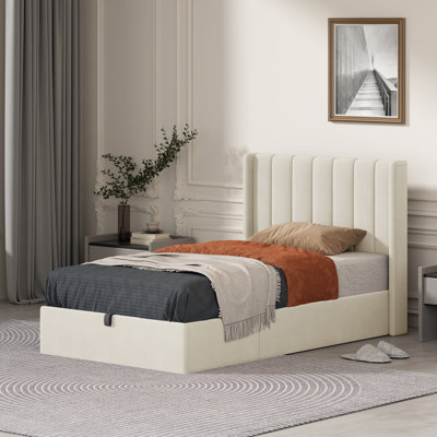 Lit plateforme avec rangement Daizia