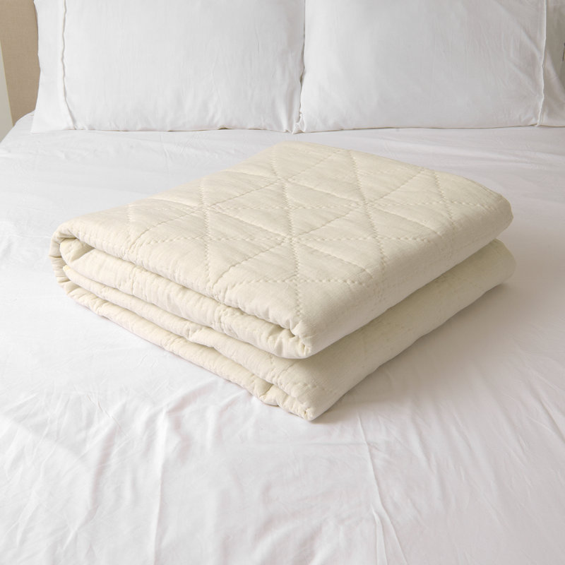 Berenson Modern & Contemporary Linen Quilt, Ivory, Twin Quilt