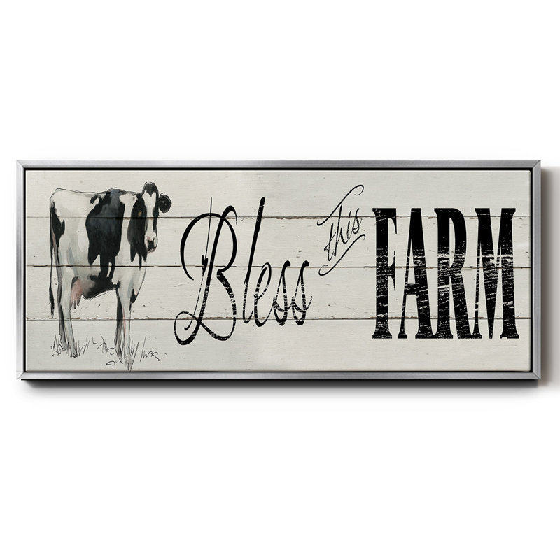 «Bless this Farm», toile encadrée, H 24 po x l 60 po
