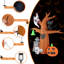 LED String Lights With Tombstone Pumpkin Ghost Tree Inflatable Halloween Decoration