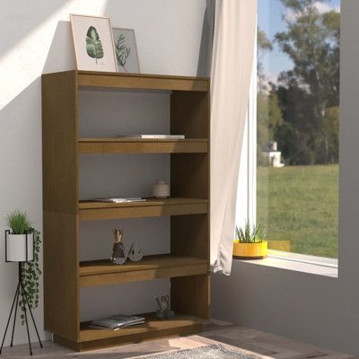 Goshgar 135cm H Solid Wood Etagere Bookcase