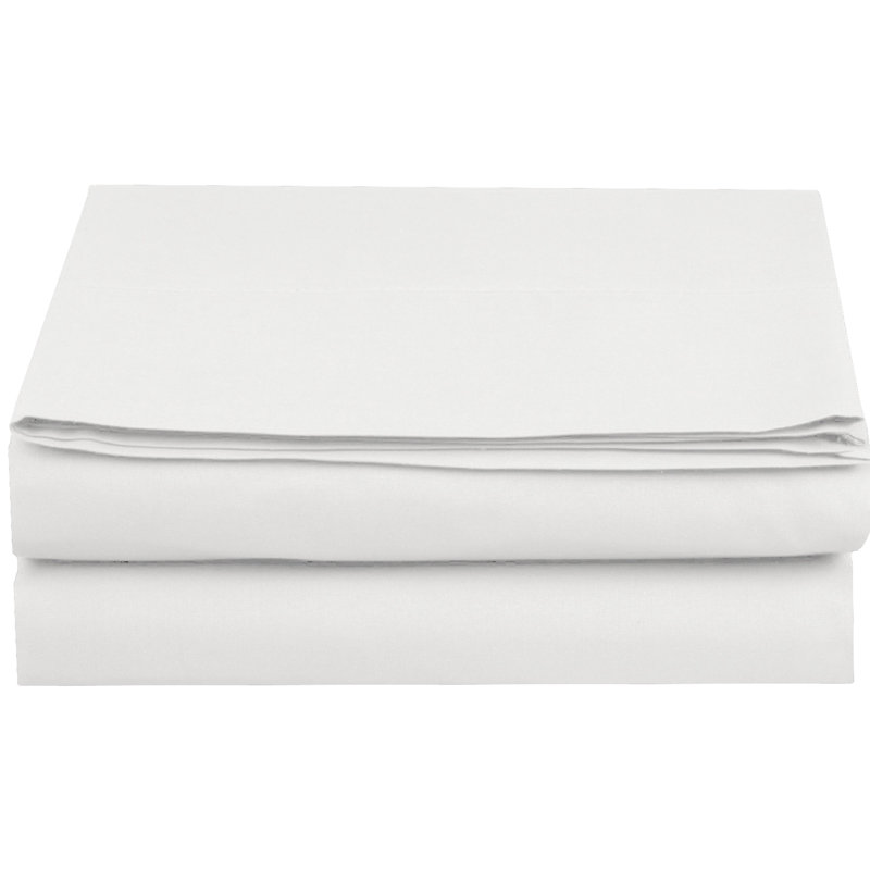 Drap-housse en microfibre 1500 fils, Blanc, Très grand californien
