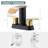 4-inch Centerset Double Handle Waterfall Bathroom Sink Faucet with Pop-up Drain Kit-103533873