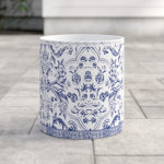 Lennon Ceramic / Porcelain Open Waste Basket - 2 Gallons