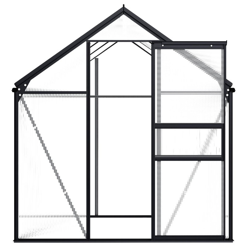 6.23' W x 12.14' D Greenhouse, 76.8cm H x 74.8cm W x 74.8cm D