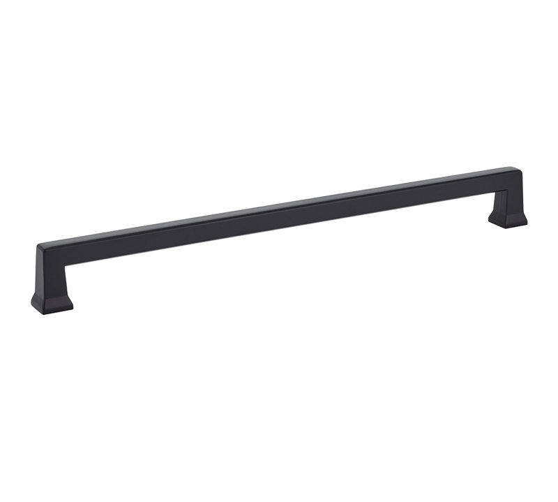 Emtek Alexander Cabinet Pull, 10", Flat Black