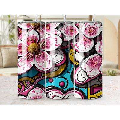 Choose Handmade Tumblers 591 mL Vacuum Insulated Stainless Steel (18/8) Travel Tumbler with Straw