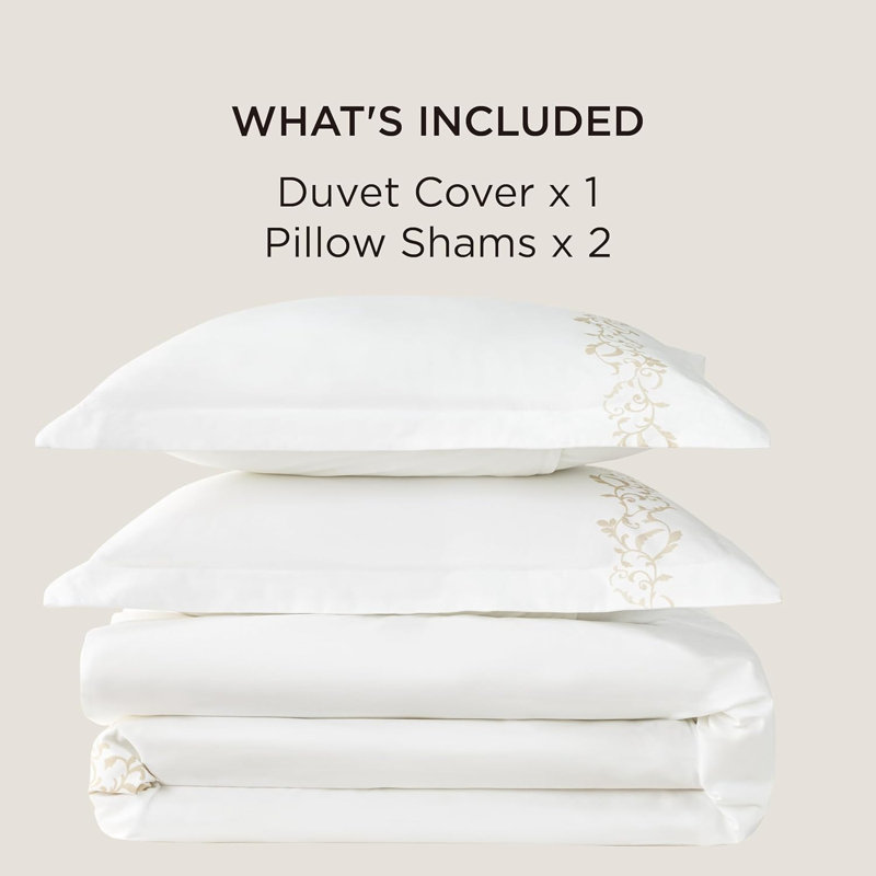 Bedsure Luxury Hotel Duvet Cover, 100% Cotton Rope Weave Bedding Set, Includes 1 Duvet Cove with Hidden Zipper & 2 Pillow Shams, Linen, Comforter Sold Separately