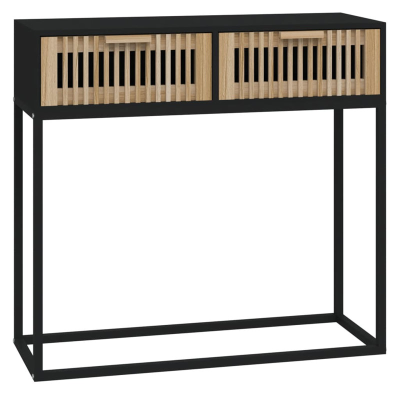 Lisha 80cm Console Table, Black