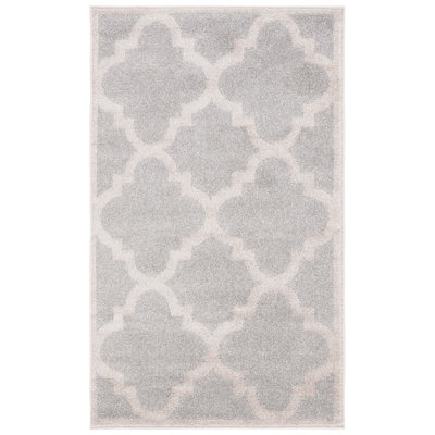 Ammundsen Geometric Light Grey/Beige Area Rug