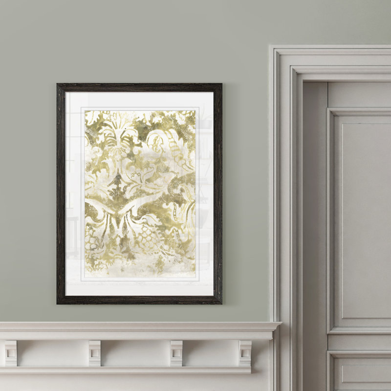 « antique tile ii » par paul cezanne-image-cadre de dessin, H 44 po x l 32 po x P 1,25 po, Papier avec encadrement ébène