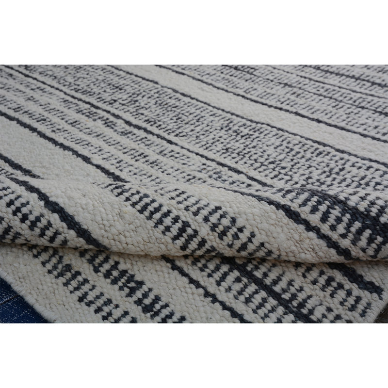 Wool Striped Indoor Rug, Rectangle 8' x 10'