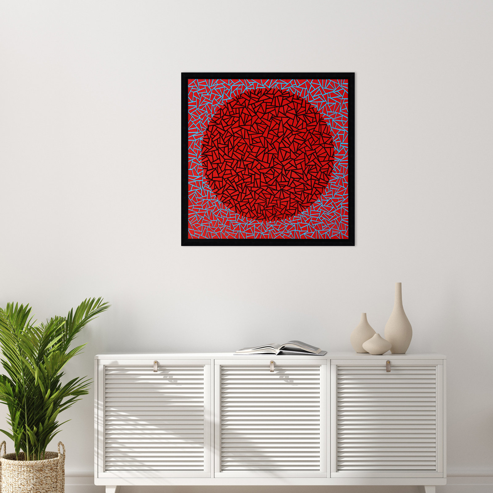 Gods Navel by Alex Dunn, Black, 33" H x 33" W x 1" D