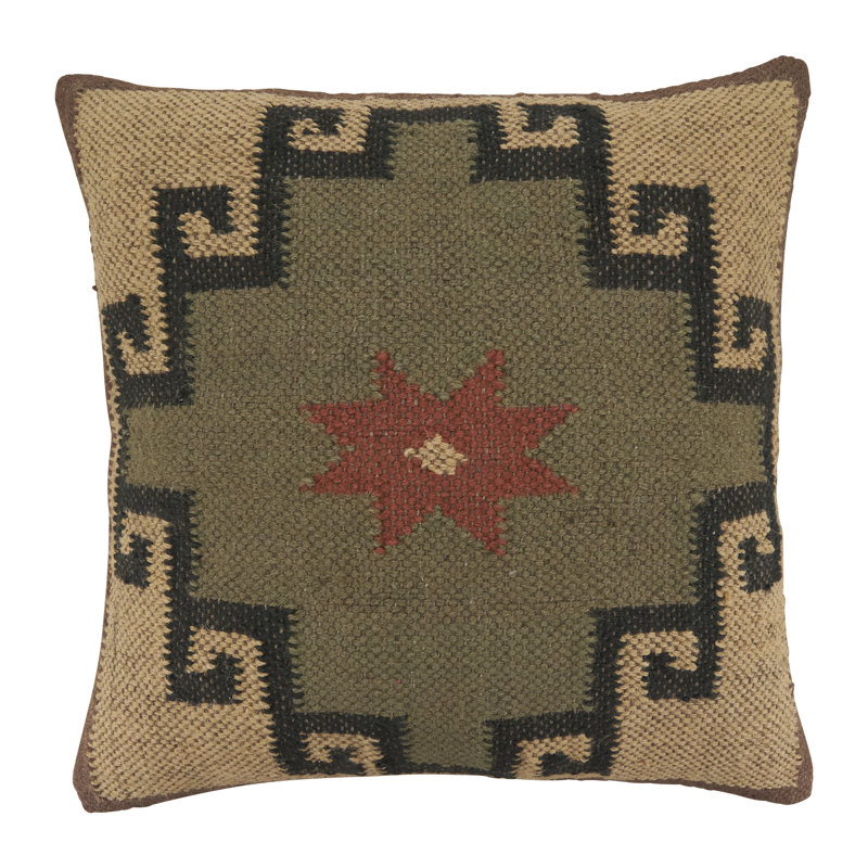 Coussin décoratif à motif géométrique Southwestern, Duvet de canard