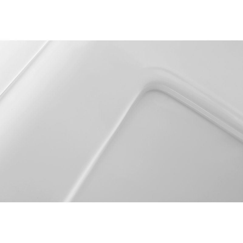 Rose 60'' White Acrylic 3-Piece Shower Surround