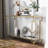 43.25'' Glass Top Console Table