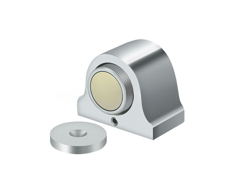 Arrêt de dôme magnétique Deltana DSM125U26; Finition chrome brillant, Chrome poli
