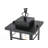 Moravian 6.5 Inch Outdoor Pendant in Black