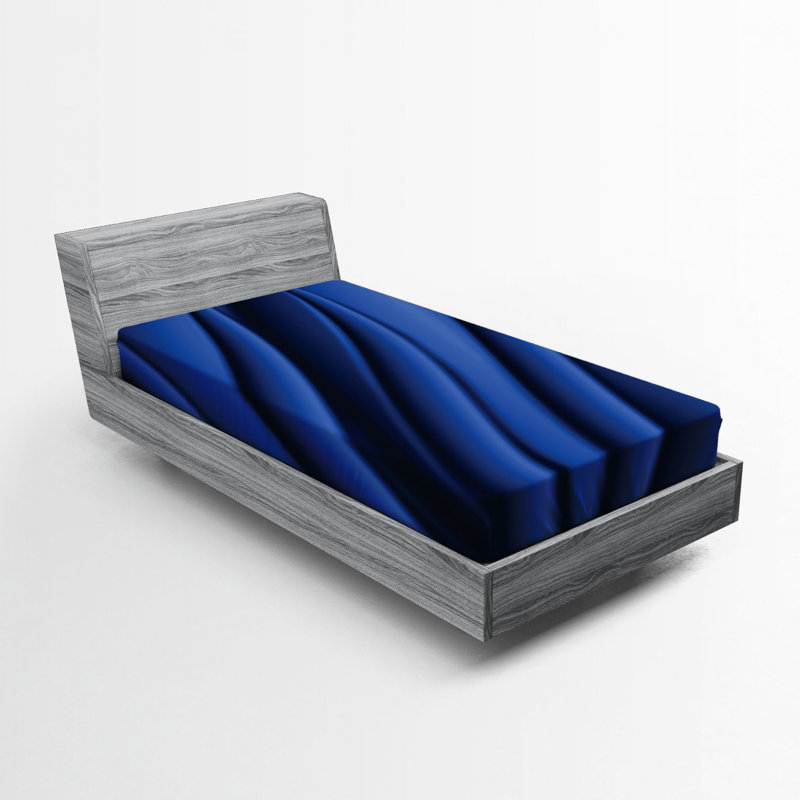 Microfiber Abstract Fitted Sheet, Twin Fitted Sheet