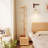 Freestanding Wood Coat Rack with 5 Hooks and Storage Basket-112623932