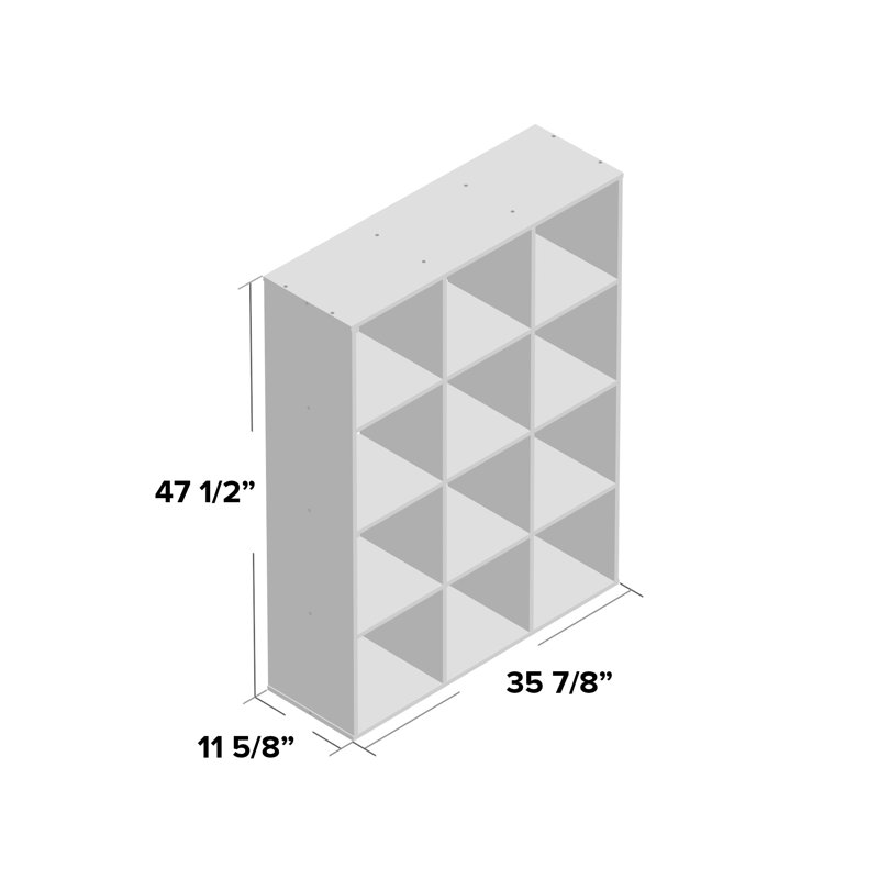 Bibliothèque à cubes H 47,56 po x l 35,91 po Cubeicals, Espresso