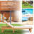 Amoban Outdoor Eucalyptus Wood Chaise Lounge
