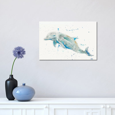 «Dolphin» par Patti Mann - peinture sur toile tendue