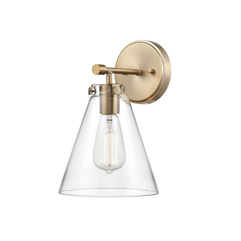 Patchin Steel Indoor Wall Sconce, Modern Gold