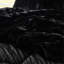 3 Pcs Full/Queen Solid Faux Fur Comforter Mini In Black, Stylish Brushed Fur, 2 Shams With - Inch Flange, Filling, End To Box Sewn For Uniform Fill Black , Construction-121325216-121325219