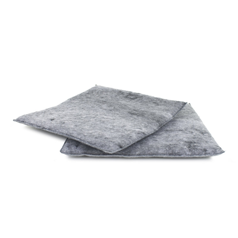 Charcoal Medium Plush Fiberfill Cat Pillow Set