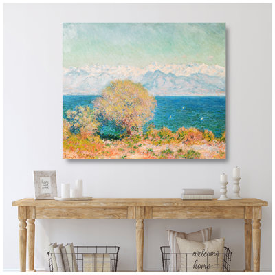 Vue du Cap d'Antibes par Claude Monet, reproduction d'art classique sur toile, estampe numérique sur toile pour décoration intérieure