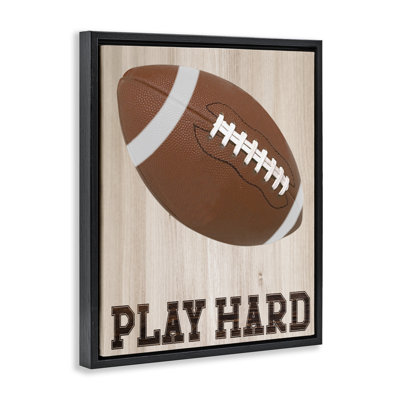 Cadre flottant Play Hard Football, design par Marcus Prime