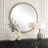 Mercer41 Hennix Aged Gold Round Mirror