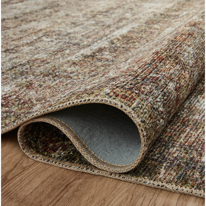 Tapis oriental tabac / rouille Billie, Rectangle 3 pi 6 po x 5 pi 6 po