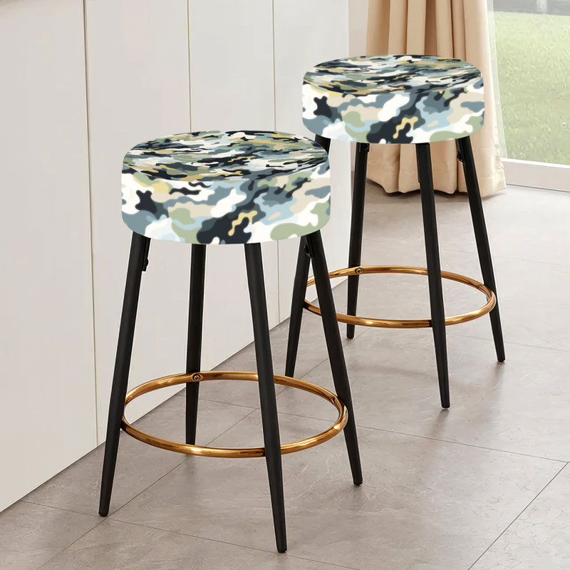 Ensemble de 2 tabourets de bar camouflage City Camo Concealment