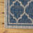 Hague Moroccan Trellis Textured Weave Navy/Gray Indoor/Outdoor Rug-1156063232