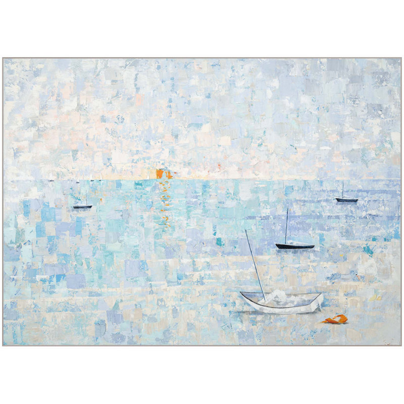 Pastel Harbor Print by Lisa Cuscuna
