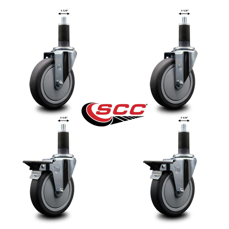 Ensemble de roulettes extensibles en caoutchouc Thermoplastic