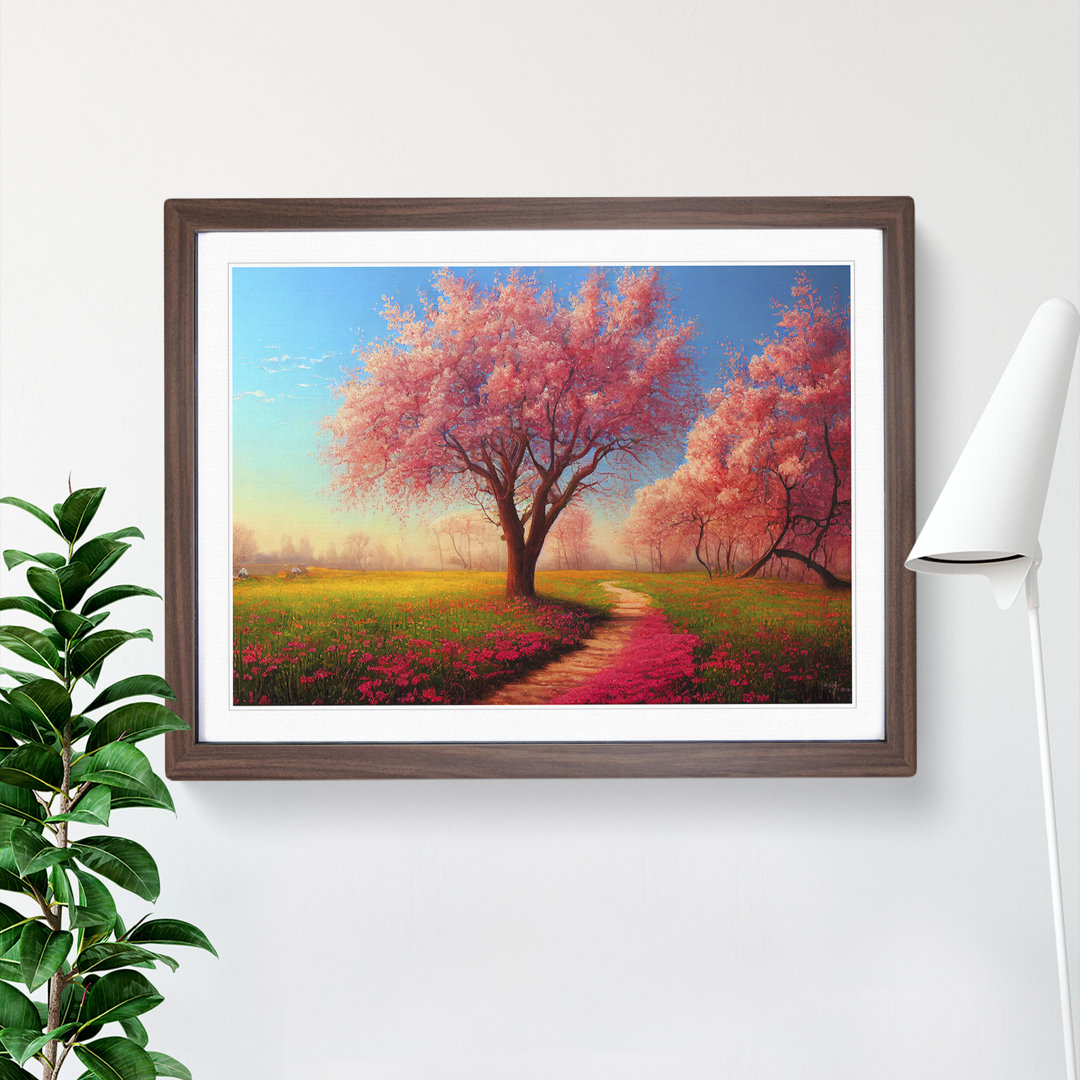 Spring Meadow Landscape - Single Picture Frame Print